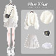 ホワイトセーター+ホワイトスカート/セット