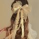 【一枚で視線を奪う】アクセサリー  不規則形 リボン 韓国ファッション  蝶・トンボ・昆虫 スウィート 冬 服