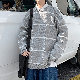セーター韓国ファッション オシャレ 服オールシーズンラウンドネック切り替え一般ボーダープルオーバーポリエステル一般長袖シンプル