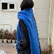 【一枚で視線を奪う】マフラー シンプル カジュアル 韓国ファッション オシャレ 服冬  服秋 無地
