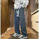 【着回し力抜群】パンツ ファッション カジュアル ラムウール ボウタイ ハイウエスト 暖かい 秋冬 メンズ パンツ