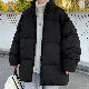 着回し力抜群 綿コート 韓国系 ファッション カジュアル 無地 切り替え スタンドネック 厚手 秋冬 男女兼用 綿コート