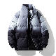 綿コート・ダウンジャケット シンプル ファッション モード ストリート系 韓国ファッション オシャレ 服 冬  服 コットン ポリエステル 長袖 一般 ハイネック ファスナー ポケット付き グラデーション色