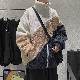 ジャケットシンプル韓国ファッション オシャレ 服長袖一般スタンドネックなし配色