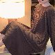 【継続的な更新】パジャマ レディースファッション 韓国ファッション 春秋 長袖 プルオーバー 調節不可 ワイヤーなし 無地 足首丈
