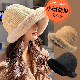 帽子韓国ファッション オシャレ 服レディースフェイクファー無地帆布