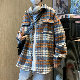 ジャケット その他 なし 一般 秋冬 長袖 折り襟 一般 シンプル 韓国ファッション オシャレ 服 チェック柄
