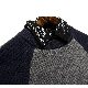 【Designer Pick】セーター シンプル ファッション カジュアル 韓国ファッション オシャレ 服 秋冬 メンズ その他 長袖 一般 一般 ラウンドネック プルオーバー 切り替え 配色