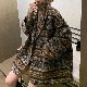 ロング丈コートシンプルファッション韓国ファッション オシャレ 服エレガントレディース長袖一般折り襟ダブルブレストボタンチェック柄体型をカバー