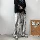カジュアルパンツ韓国ファッション オシャレ 服清新シンプルファッションストリート系メンズポケット付きレギュラーウエストロング丈配色絞り染め