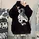 パーカー・トレーナー清新シンプルファッションカジュアル韓国ファッション オシャレ 服メンズ長袖一般一般フード付きプルオーバープリントボウタイ配色プリントアルファベット